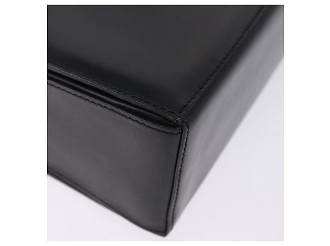 Céline CELINE Handtasche aus Leder Schwarz Goldfarben Auth 198516V - Ansicht 15