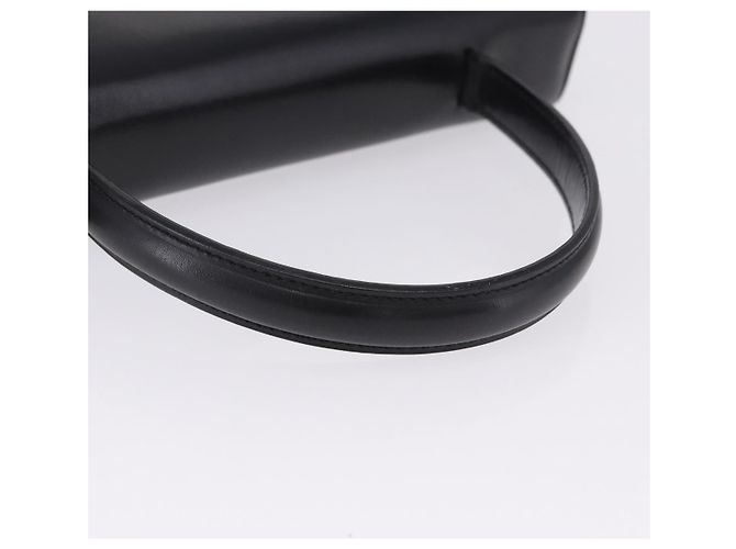 Céline CELINE Handtasche aus Leder Schwarz Goldfarben Auth 198516V - Ansicht 7