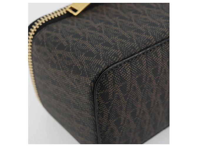 Custodia Gioielli SAINT LAURENT Accessorio Canvas Brown Gold 344043 Auth am12314M Marrone - vista 14