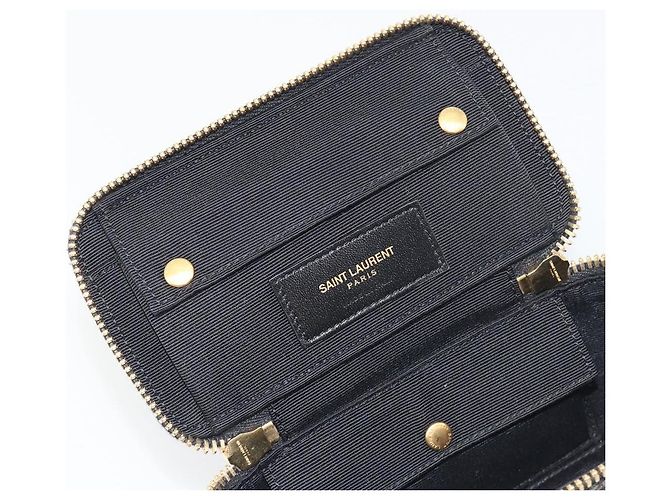 Custodia Gioielli SAINT LAURENT Accessorio Canvas Brown Gold 344043 Auth am12314M Marrone - vista 8