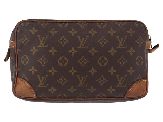 LOUIS VUITTON Monogram Compiegne 28 Clutch Bag M51845 LV Auth BA15142 Monogramma - vista 2