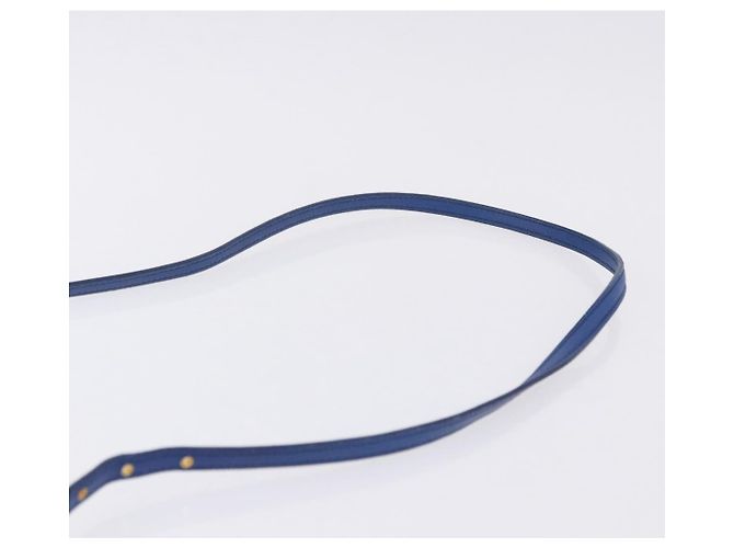 Borsa a spalla Miu Miu Matelassé in pelle 2way Blu Tono Oro Auth 198657A - vista 8