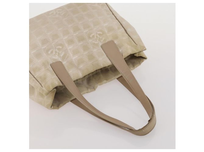 CHANEL Nuova Travel Line Tote Bag Canvas Set da 3 Nero Bianco CC Auth bs36791 - vista 19