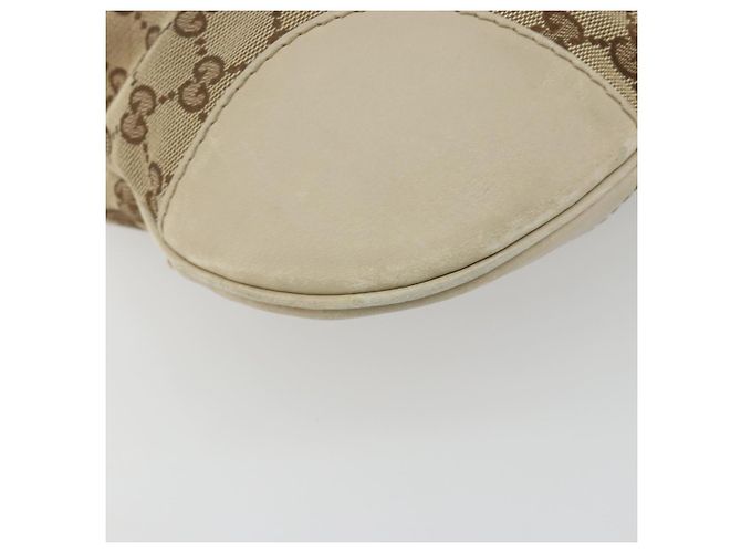 GUCCI GG Canvas Web Sherry Line Schultertasche Beige Gold 257065 Auth 194292 Golden - Ansicht 14