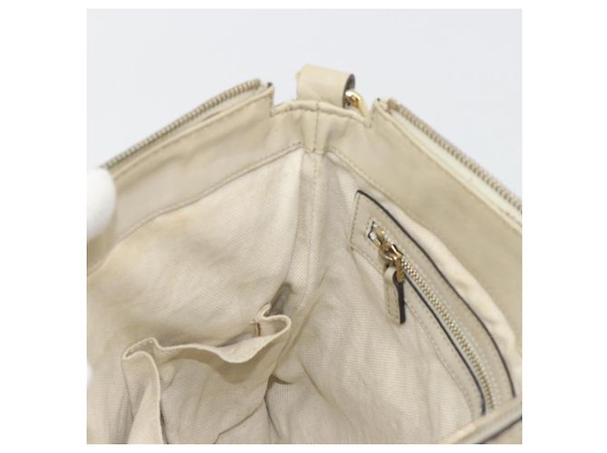 GUCCI GG Canvas Web Sherry Line Schultertasche Beige Gold 257065 Auth 194292 Golden - Ansicht 20