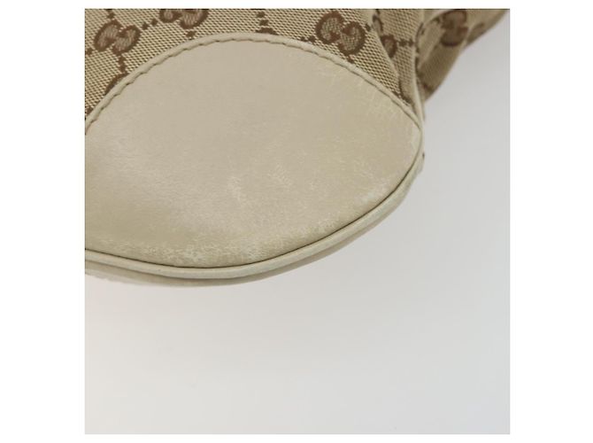 GUCCI GG Canvas Web Sherry Line Schultertasche Beige Gold 257065 Auth 194292 Golden - Ansicht 9