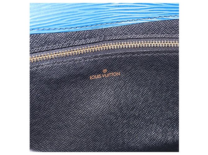 LOUIS VUITTON Epi Art Deco Clutch Bag Blue M52635 LV Auth ep15676 - view 17