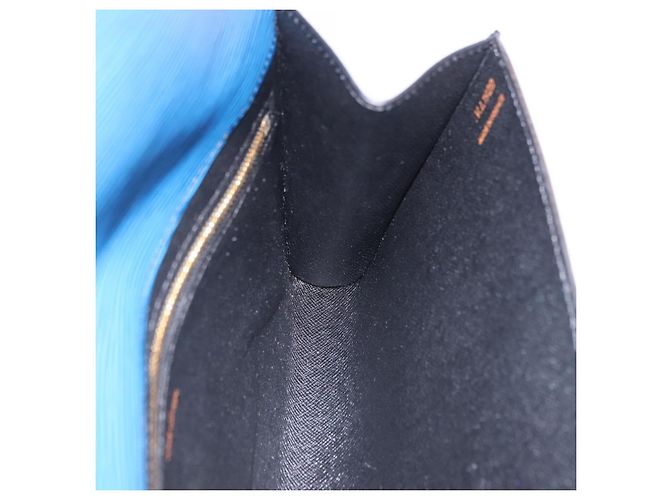 LOUIS VUITTON Epi Art Deco Clutch Bag Blue M52635 LV Auth ep15676 - view 18