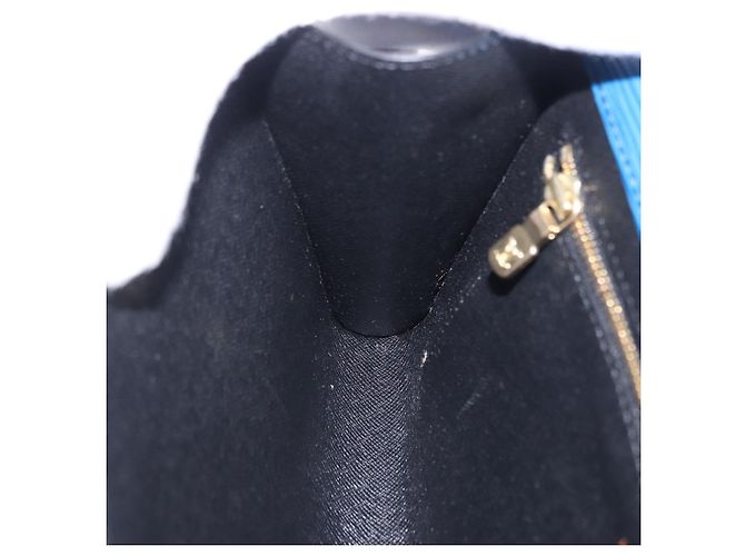 LOUIS VUITTON Epi Art Deco Clutch Bag Blue M52635 LV Auth ep15676 - view 19