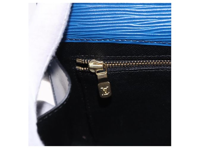 LOUIS VUITTON Epi Art Deco Clutch Bag Blue M52635 LV Auth ep15676 - view 20