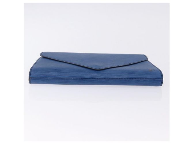 LOUIS VUITTON Epi Art Deco Clutch Bag Blue M52635 LV Auth ep15676 - view 6