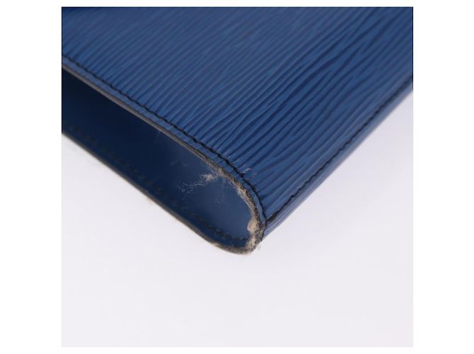 LOUIS VUITTON Epi Art Deco Clutch Bag Blue M52635 LV Auth ep15676 - view 7