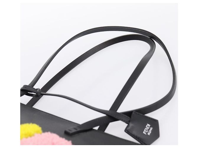 FENDI Tote Bag aus Leder Schwarz Multicolor 8BH198 Auth 198636A Mehrfarben - Ansicht 14