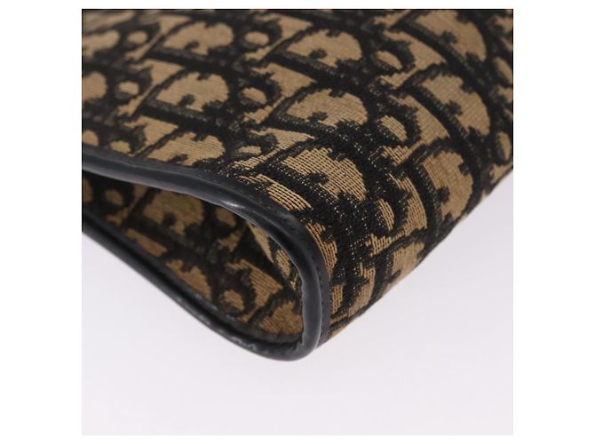 Borsa a tracolla Christian Dior Trotter Canvas Navy Gold Auth BA15147 D'oro Blu navy - vista 15