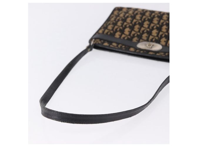 Borsa a tracolla Christian Dior Trotter Canvas Navy Gold Auth BA15147 D'oro Blu navy - vista 8