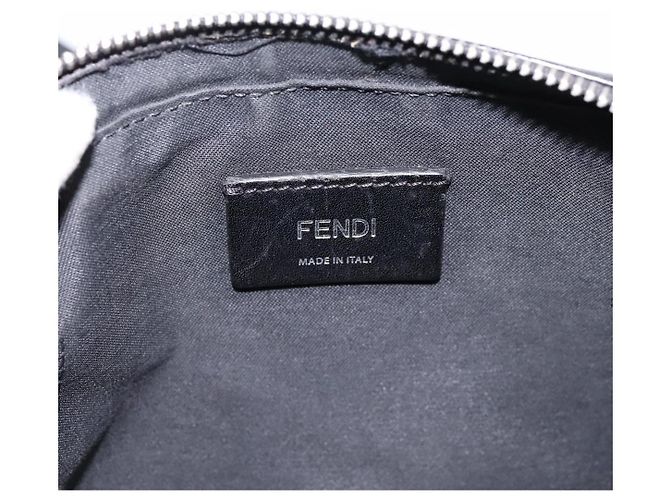 Borsa FENDI Zucca Canvas Diagonal Camera Case Bag PVC Brown Black Auth 198702V Marrone Nero - vista 18