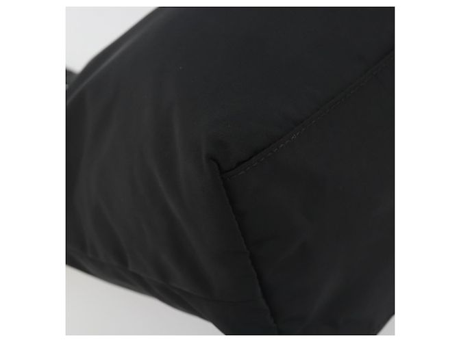Borsa Tote PRADA Nylon Nero Tono Oro Auth 198624 - vista 15