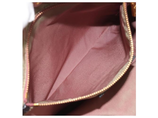 Borsa Tote PRADA Nylon Nero Tono Oro Auth 198624 - vista 23