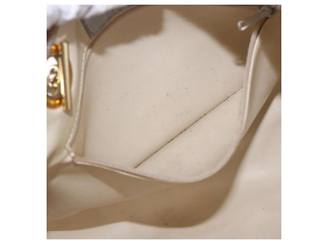 Bolso de hombro con cadena BALLY Cuero Gold Auth 196346 Dorado - vista 21