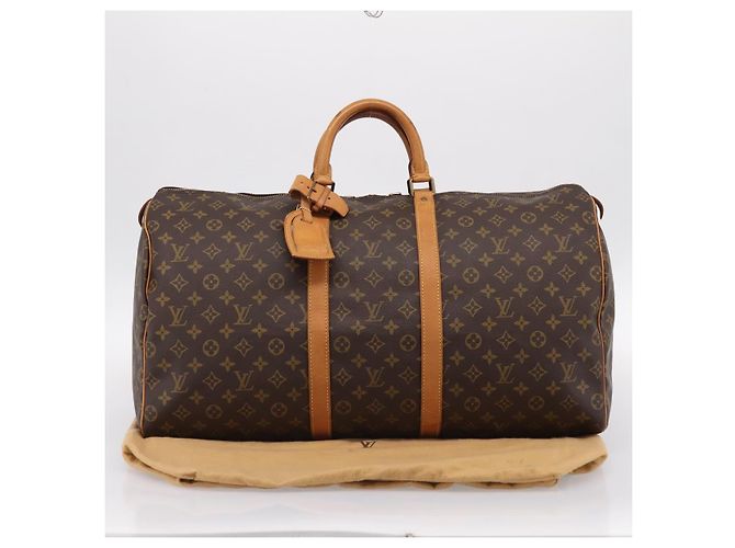 LOUIS VUITTON Monogram Keepall 55 Boston Bag M41424 LV Auth ka5698A Monograma - vista 12