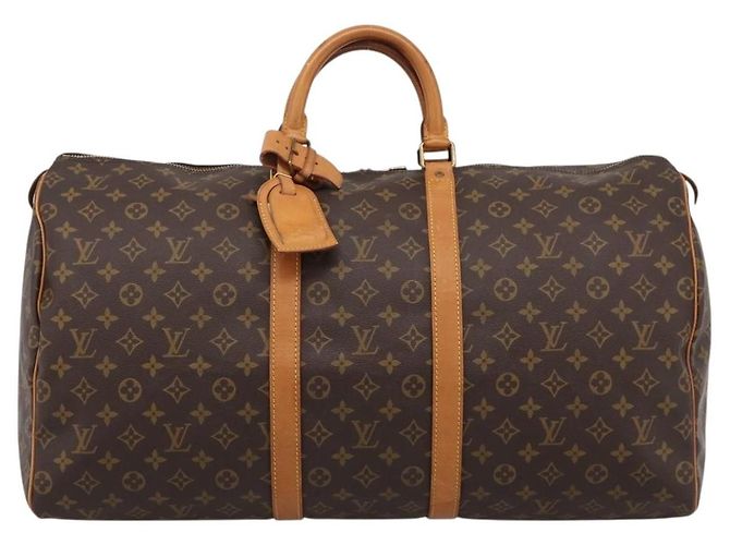 LOUIS VUITTON Monogram Keepall 55 Boston Bag M41424 LV Auth ka5698A Monograma - vista 13