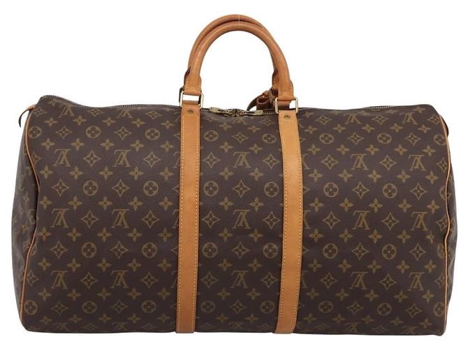LOUIS VUITTON Monogram Keepall 55 Boston Bag M41424 LV Auth ka5698A Monograma - vista 2