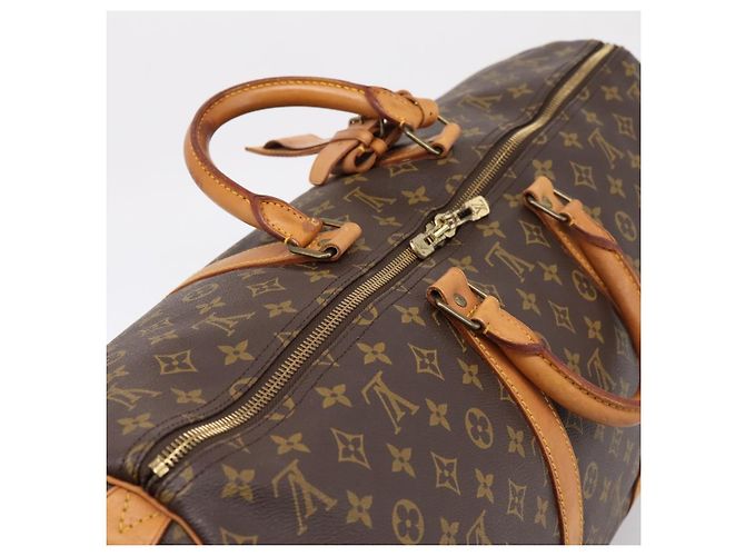 LOUIS VUITTON Monogram Keepall 55 Boston Bag M41424 LV Auth ka5698A Monograma - vista 6