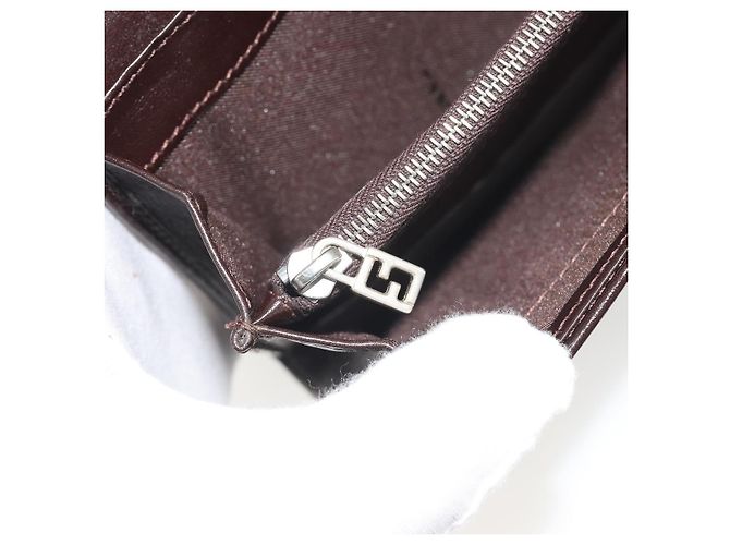 FENDI Zucca Canvas Langbeutel Schwarz Braun Auth 195997V - Ansicht 22