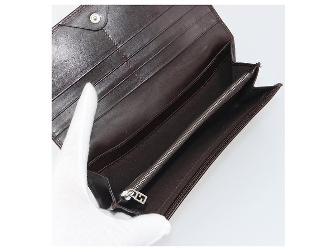FENDI Zucca Canvas Langbeutel Schwarz Braun Auth 195997V - Ansicht 9