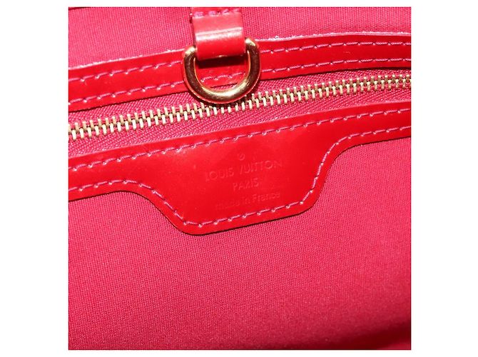 Borsa LOUIS VUITTON Monogram Vernis Wilshire PM Pomme D'amour M93642 Auth BA15121 Rosso - vista 10
