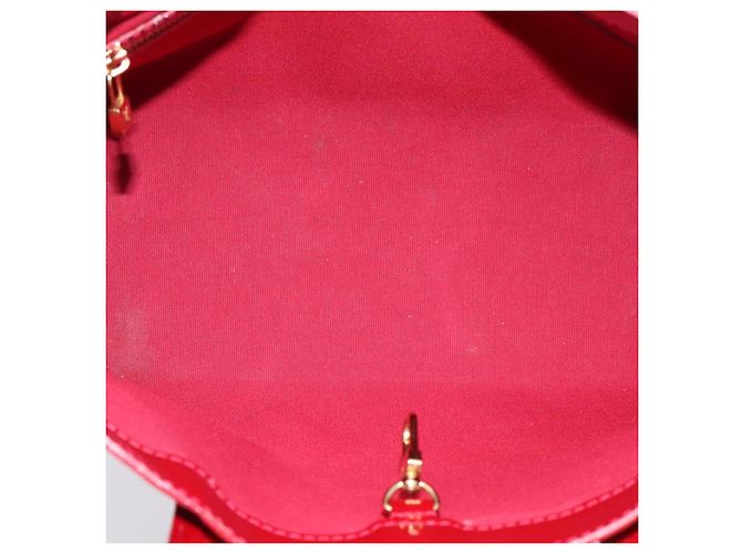 Borsa LOUIS VUITTON Monogram Vernis Wilshire PM Pomme D'amour M93642 Auth BA15121 Rosso - vista 11