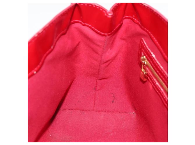 Borsa LOUIS VUITTON Monogram Vernis Wilshire PM Pomme D'amour M93642 Auth BA15121 Rosso - vista 19