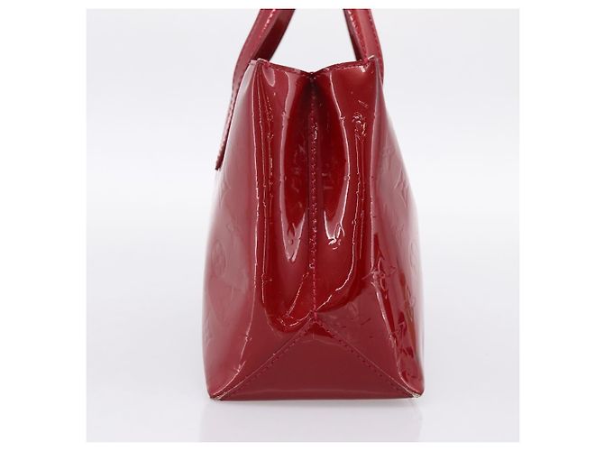 Borsa LOUIS VUITTON Monogram Vernis Wilshire PM Pomme D'amour M93642 Auth BA15121 Rosso - vista 3