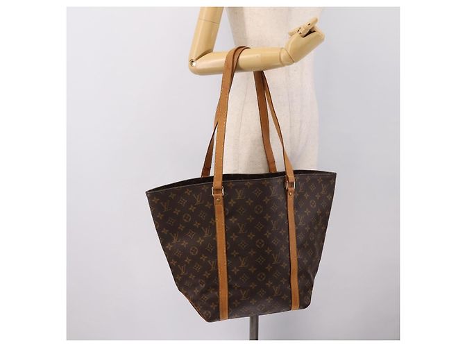 LOUIS VUITTON Monogram Sac Shopping Tote Bag M51108 LV Auth ep15654 Monogramma - vista 24