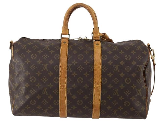 LOUIS VUITTON Monogram Keepall Bandouliere 45 Borsa Boston M41418 LV Auth 193060 Monogramma - vista 2