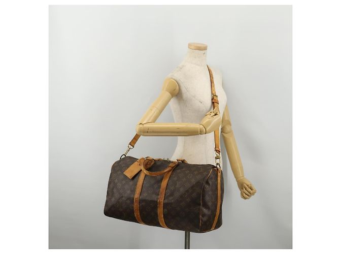 LOUIS VUITTON Monogram Keepall Bandouliere 45 Borsa Boston M41418 LV Auth 193060 Monogramma - vista 26