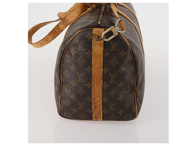 LOUIS VUITTON Monogram Keepall Bandouliere 45 Borsa Boston M41418 LV Auth 193060 Monogramma - vista 3