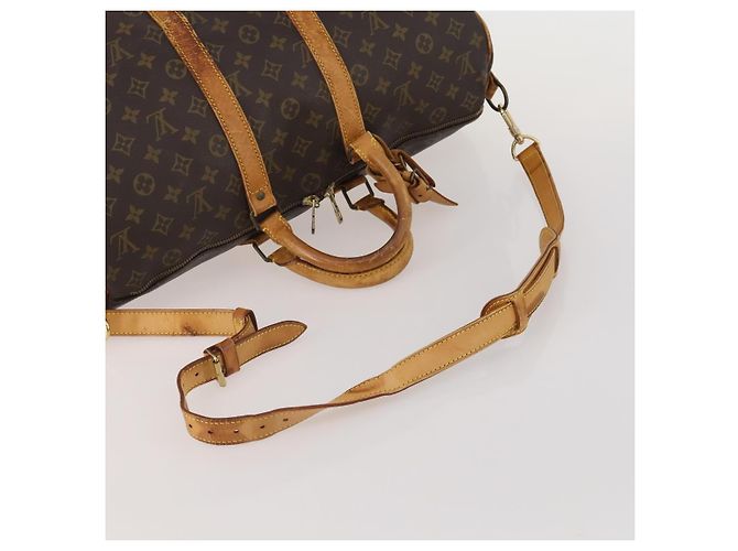 LOUIS VUITTON Monogram Keepall Bandouliere 45 Borsa Boston M41418 LV Auth 193060 Monogramma - vista 7