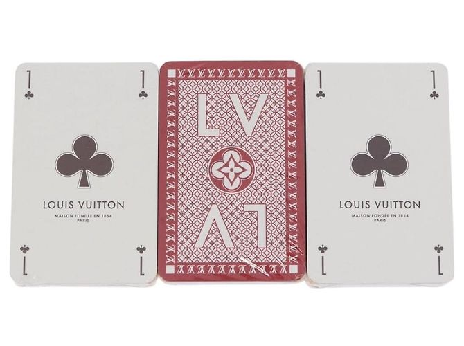 LOUIS VUITTON Cult Towaju Playing Cards papel Multicolor M65460 LV Auth BA15176M Multicor - vista 3