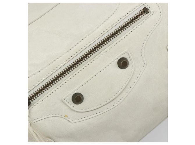 BALENCIAGA Borsa The box Pelle 2way White 145694 Auth am12395V Bianco - vista 19
