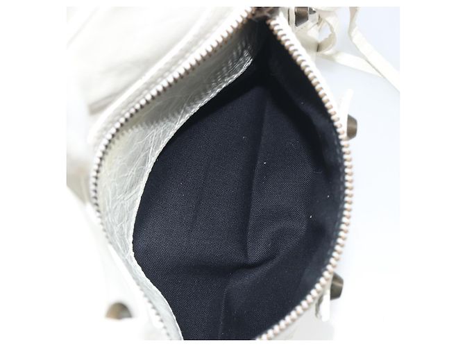 BALENCIAGA Borsa The box Pelle 2way White 145694 Auth am12395V Bianco - vista 26