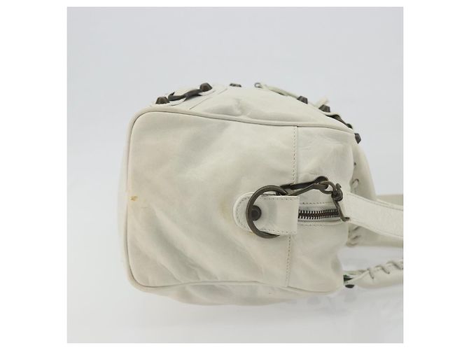 BALENCIAGA Borsa The box Pelle 2way White 145694 Auth am12395V Bianco - vista 3