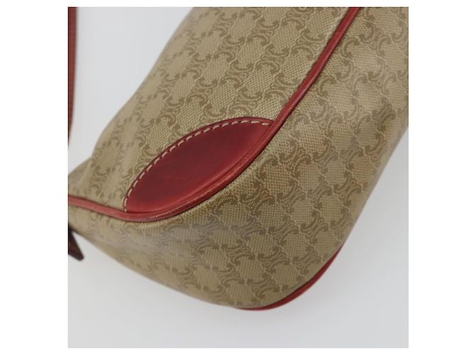 Céline Pouch accessori CELINE Macadam Canvas PVC Beige Gold Auth 196915 D'oro - vista 16