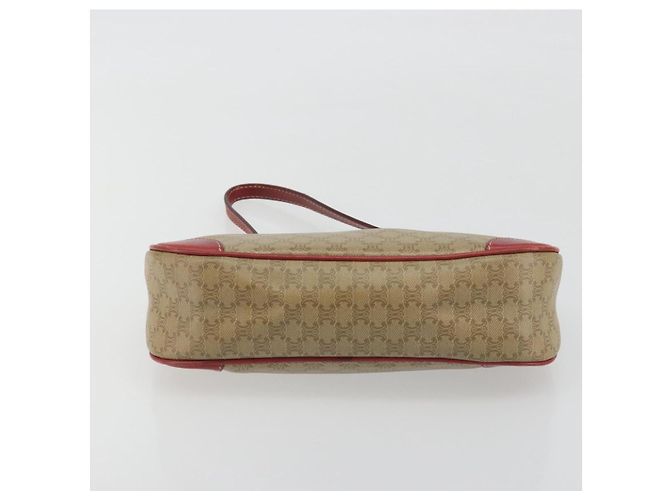 Céline Pouch accessori CELINE Macadam Canvas PVC Beige Gold Auth 196915 D'oro - vista 5