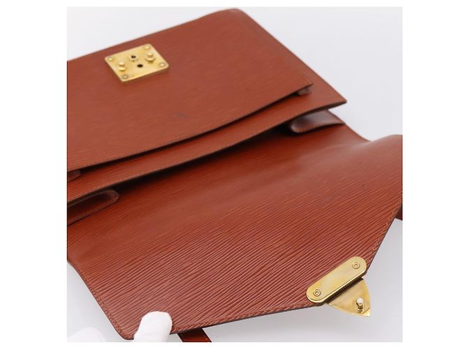 Borsa a mano LOUIS VUITTON Epi Monceau 28 Brown M52123 LV Auth BA15191 Marrone - vista 19