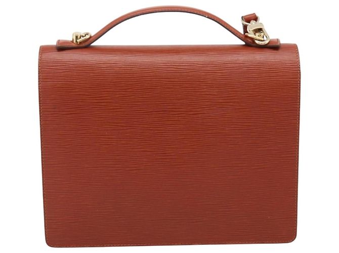 Borsa a mano LOUIS VUITTON Epi Monceau 28 Brown M52123 LV Auth BA15191 Marrone - vista 2