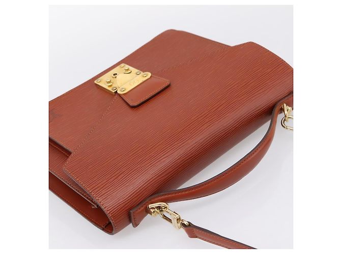 Borsa a mano LOUIS VUITTON Epi Monceau 28 Brown M52123 LV Auth BA15191 Marrone - vista 6