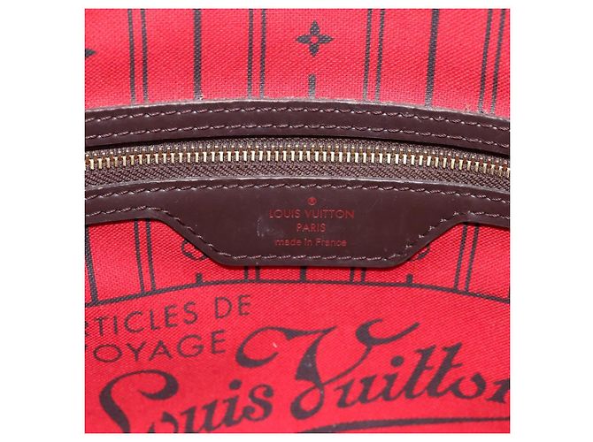 Borsa Tote LOUIS VUITTON Damier Ebene Neverfull PM N51109 LV Auth 197506 - vista 18