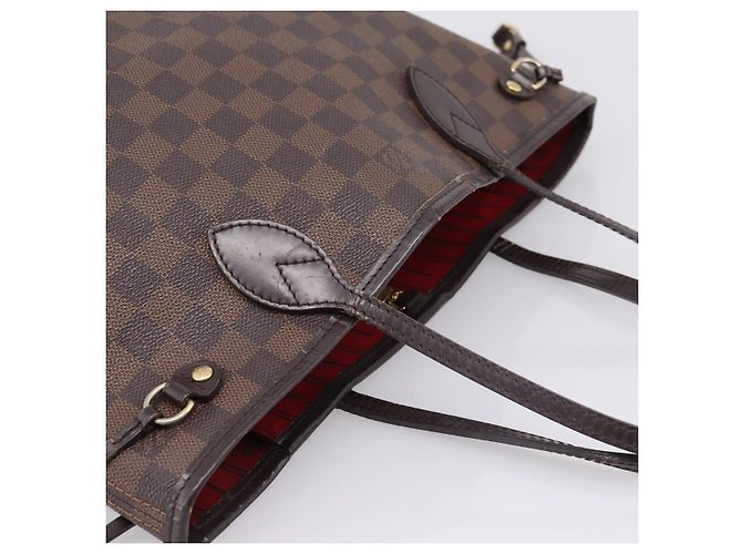 Borsa Tote LOUIS VUITTON Damier Ebene Neverfull PM N51109 LV Auth 197506 - vista 6