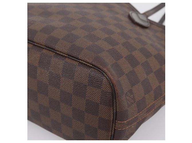 Borsa Tote LOUIS VUITTON Damier Ebene Neverfull PM N51109 LV Auth 197506 - vista 8
